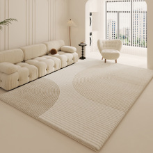 现代简约地毯客厅奶油风长毛家用床边毯2023新款仿羊绒客厅地毯