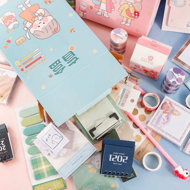 Children's Student Gift Lucky Bag Lucky Gift Box Pen Stationery Puzzle School Set Gift Bag Surprise Stationery Blind Box