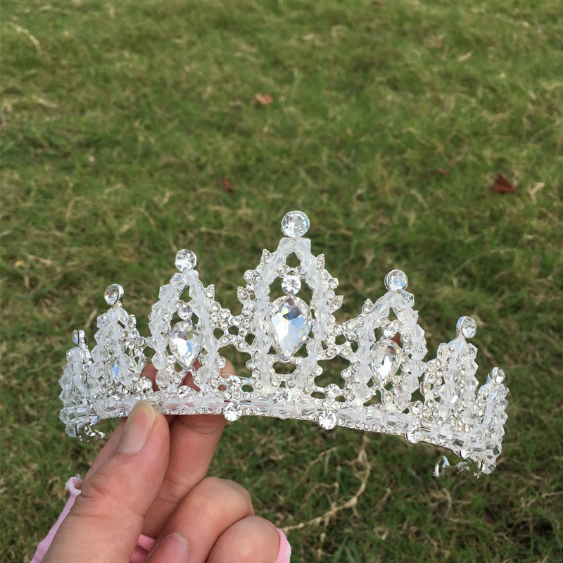 韩式皇冠手工串珠十八岁生日超仙新娘头饰婚纱王冠女简约大气公主