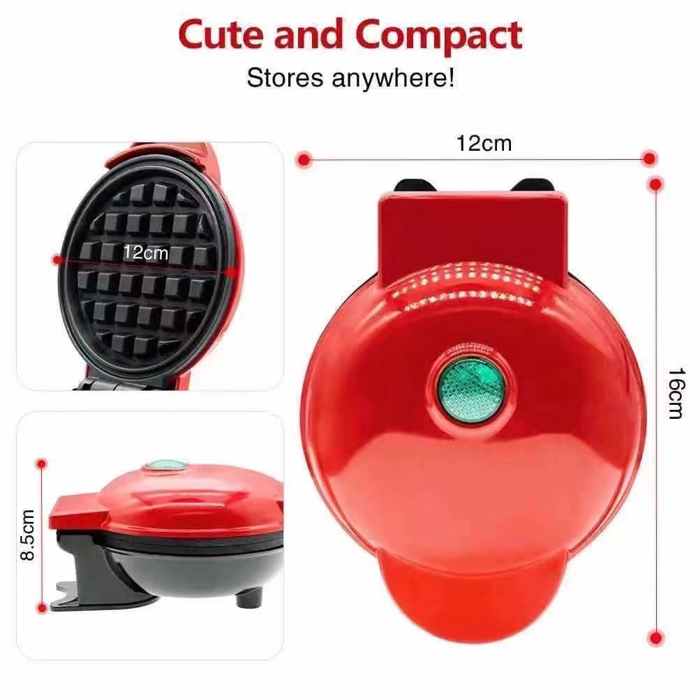 New Mini Waffle Machine Bread Maker Double Side Heating Breakfast Machine Multi-Function Spinning Sandwich Breakfast Machine