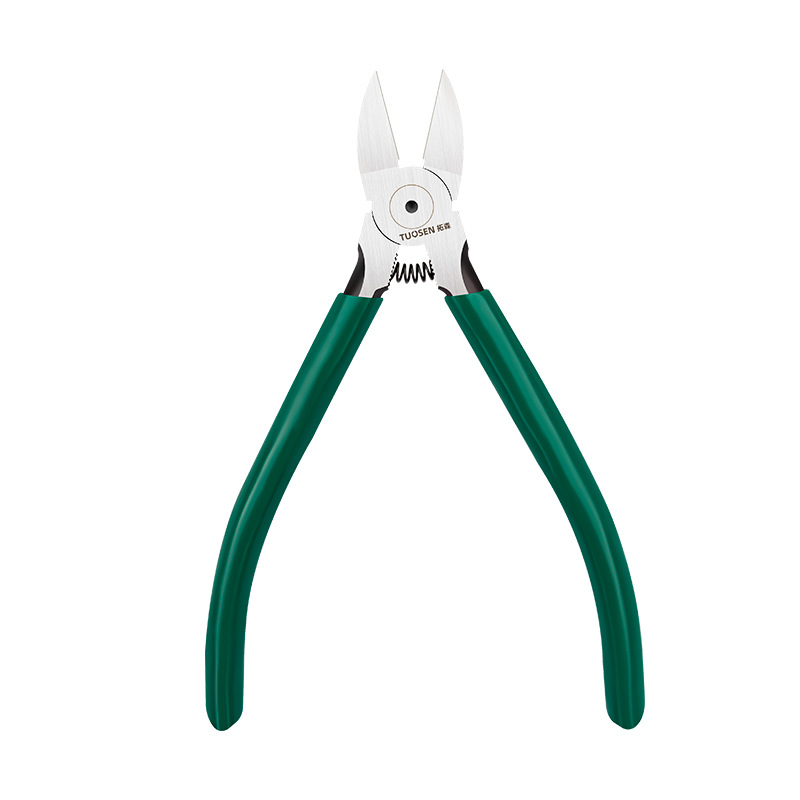 Tuosen Tools Plastic Nipper Multifunction Pliers Electrical Spring Electronic Cable Cutters Slanting Forceps 6-Inch Offset Cutting Pliers