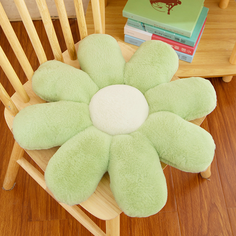 New Little Daisy Plush Cushion Contrast Color Cartoon Cute Office Seat Soft Cushion Sofa Cushion Wholesale