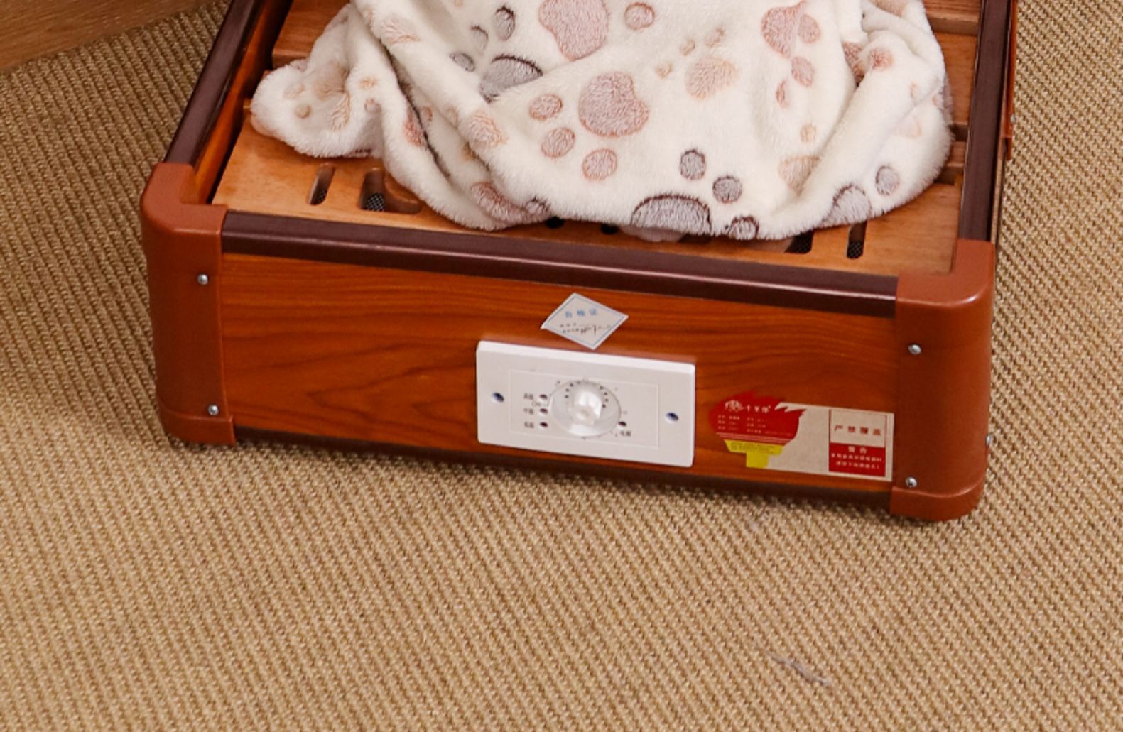 冬天烤火神器烤火箱家用湖南长方形木制冬天烤火炉单人脚踏暖脚