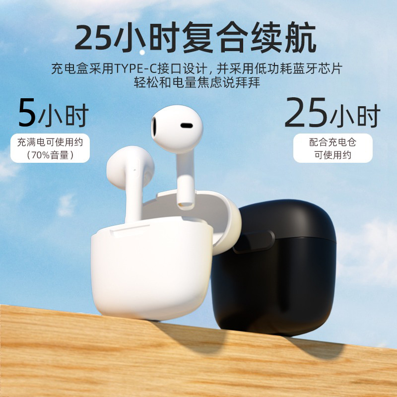 华强北新pro4无线蓝牙耳机 超长续航4代耳机适用苹果华为安卓