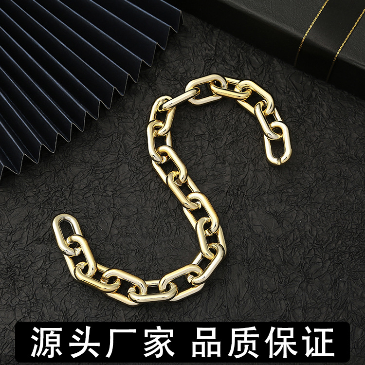 Manufacturer Customized Production Open Chain UV Plating Acrylic Chain Socket Bag Chain Bracelet Necklace DIY Ornament