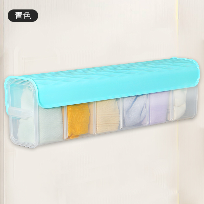 New Underwear Underwear Storage Box Wall-Mounted Wardrobe Multi-Functional Sub-Pack Personal Clothing Socks Storage Home