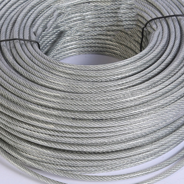 包塑钢丝绳批发镀锌涂塑钢丝绳带皮pvc透明晾衣绳包胶晾衣绳