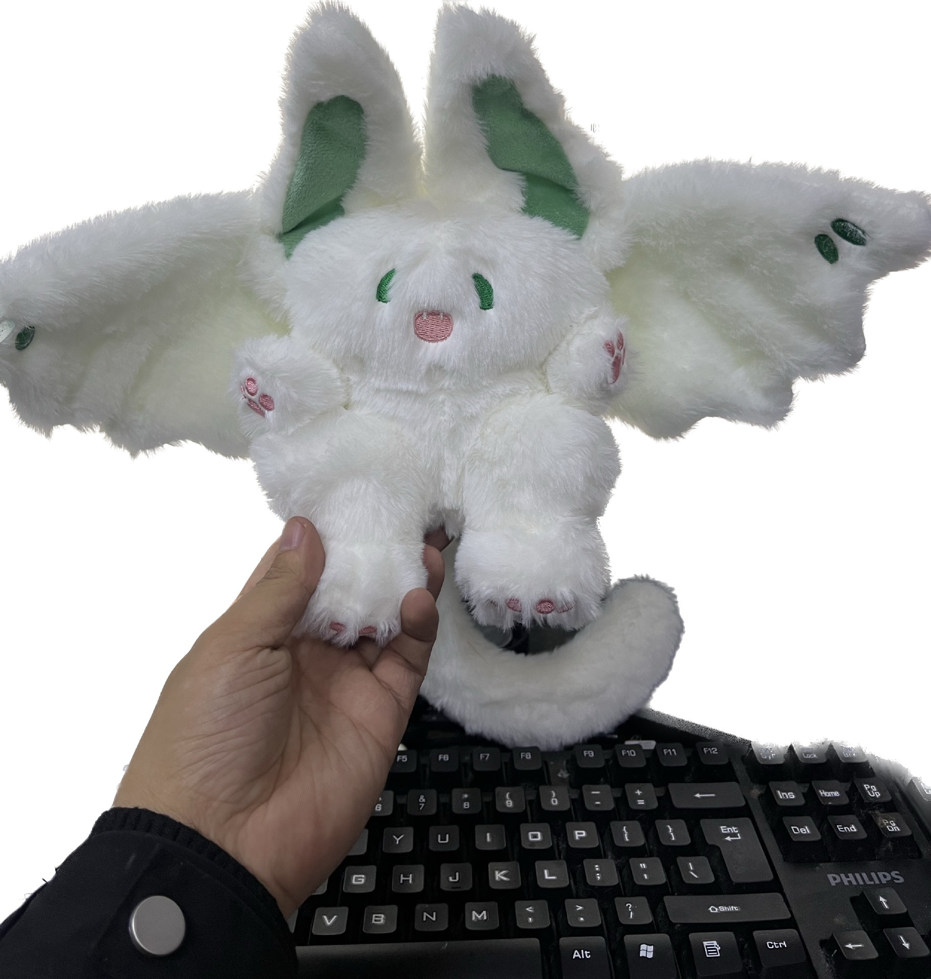 Best-Seller on Douyin Kweichow Moutai White Rabbit Bat Rabbit Plush Doll Rabbit with Wings and Wings Spot Plush Doll