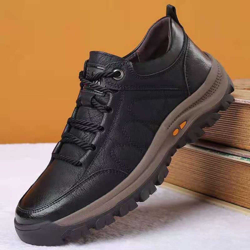 Hiking Shoes Men's Single Cotton Same Style 2023 New Casual Sneaker Foreign Trade Low-Top Casual British Men's Shoes