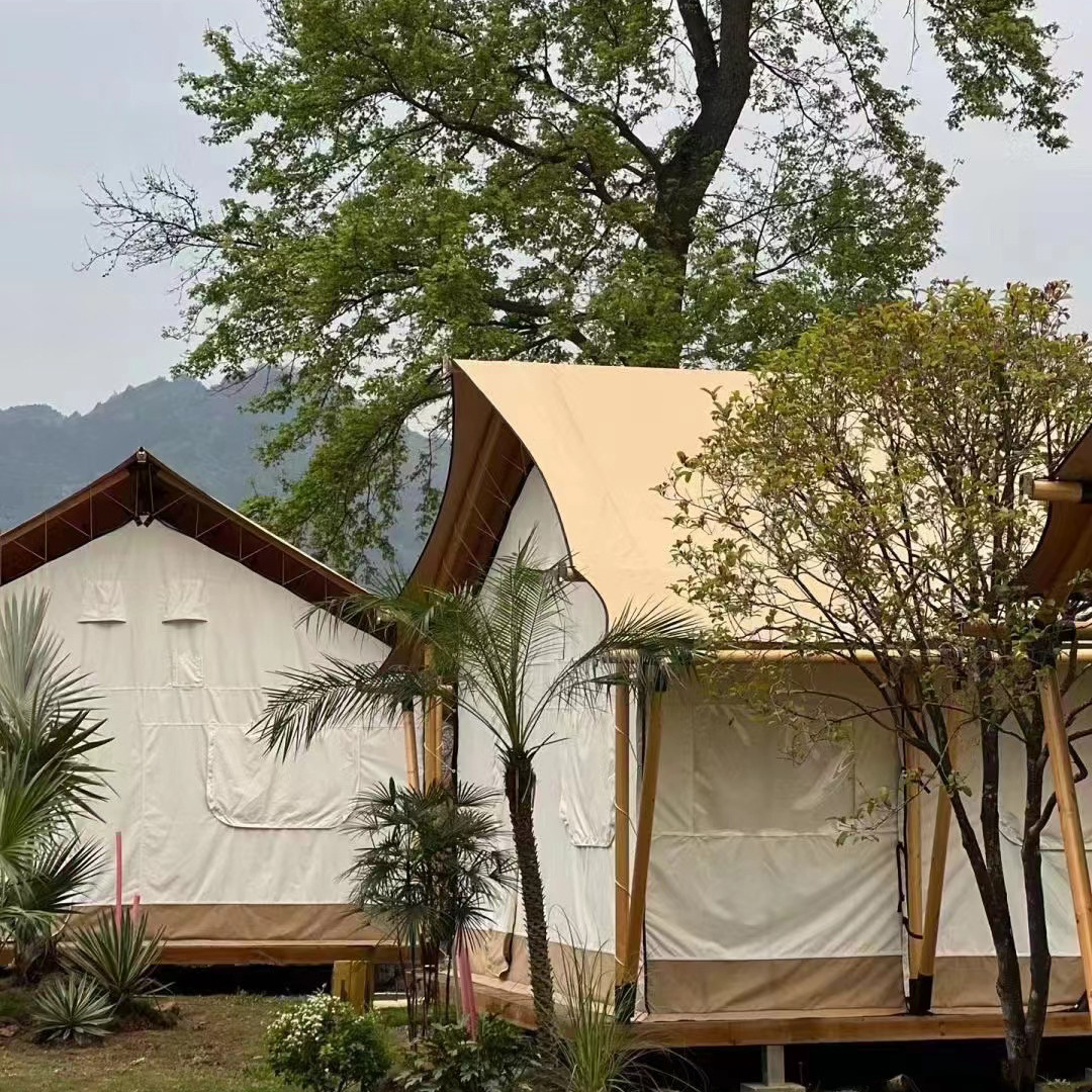 营地轻奢游牧帐篷户外高端露营基地豪华酒店帐篷网红打卡民宿帐篷