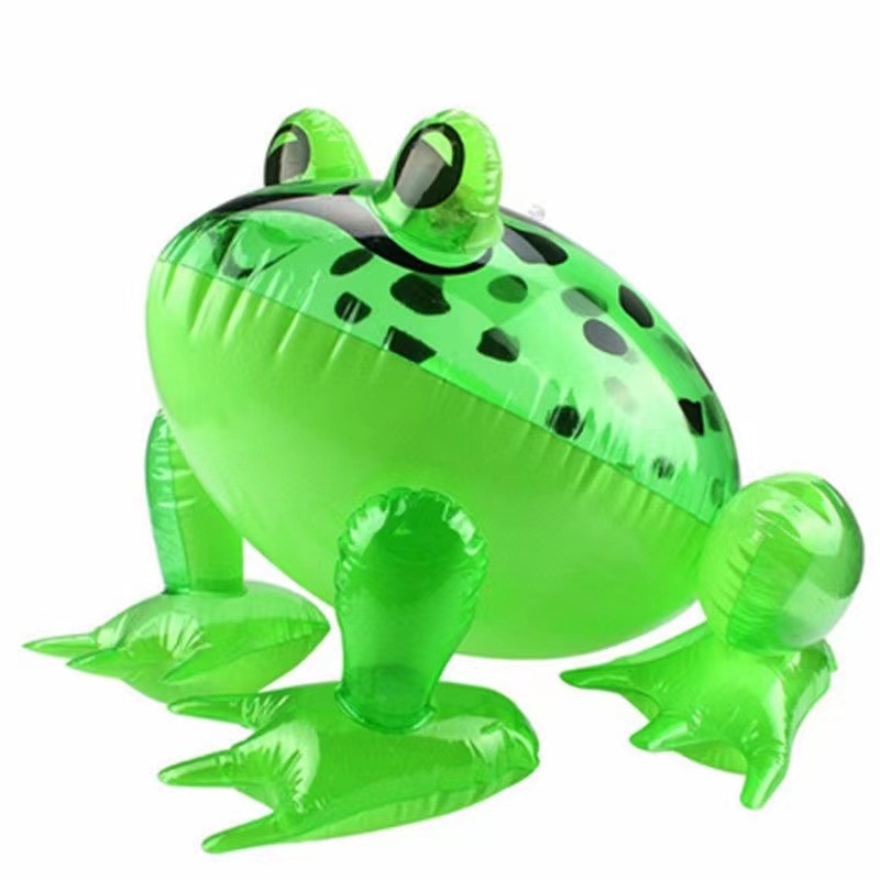Internet Celebrity Inflatable Luminous Frog Balloon Wholesale Bouncing Lonely Frog Inflatable Children Stall Night Market Hot Sale