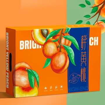 桃子包装盒无锡阳山水蜜桃礼品盒空盒子8粒12粒礼品盒水果包装箱
