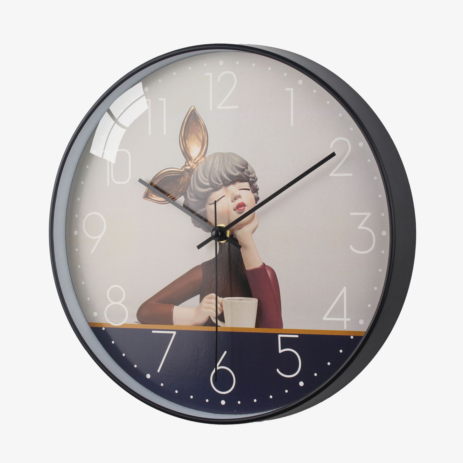 Processing Customized Wall Clock Glass Clock Dial Acrylic Clock Dial Cartoon Wall Clock Color Size Materials Can Logo