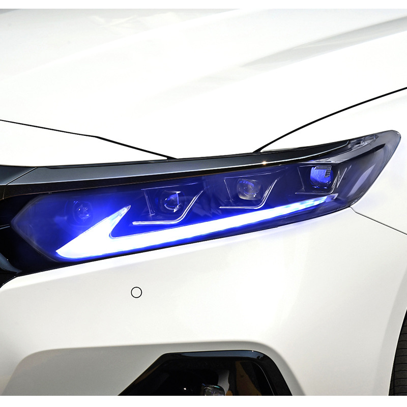 适用于本田十代雅阁大灯总成18-21款改装led双光透镜日行灯流光