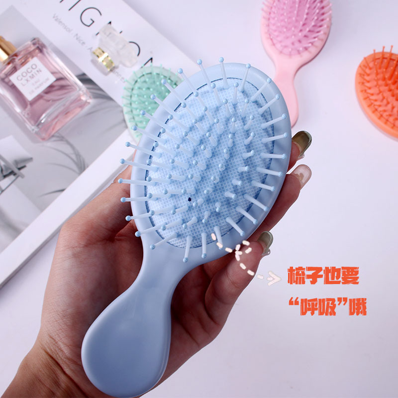 Comb Female Airbag Comb Cute Mini Cartoon Color Small Comb Portable Wet and Dry Dual-Use Small Comb Factory Wholesale