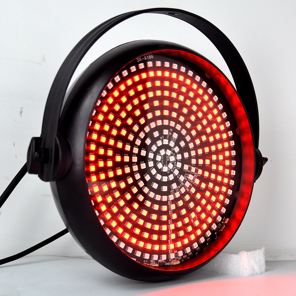 新款动感十圈圈控呼吸led频闪灯80w315颗贴片rgb灯珠爆闪舞台灯光