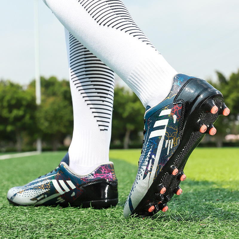 2022春夏低帮足球鞋儿童成人男女长钉训练人造草地运动鞋钉鞋