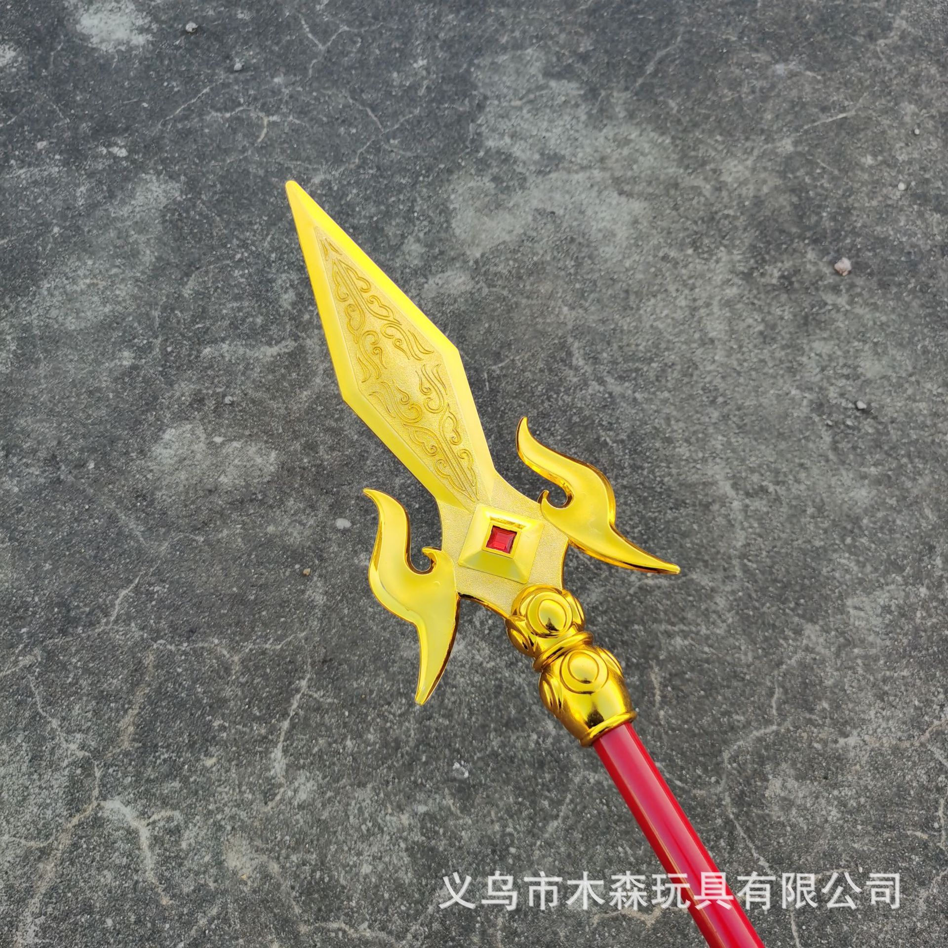 哪吒火尖枪红杆红缨枪可拆卸新枪舞台表演道具三国兵器景区热销刀