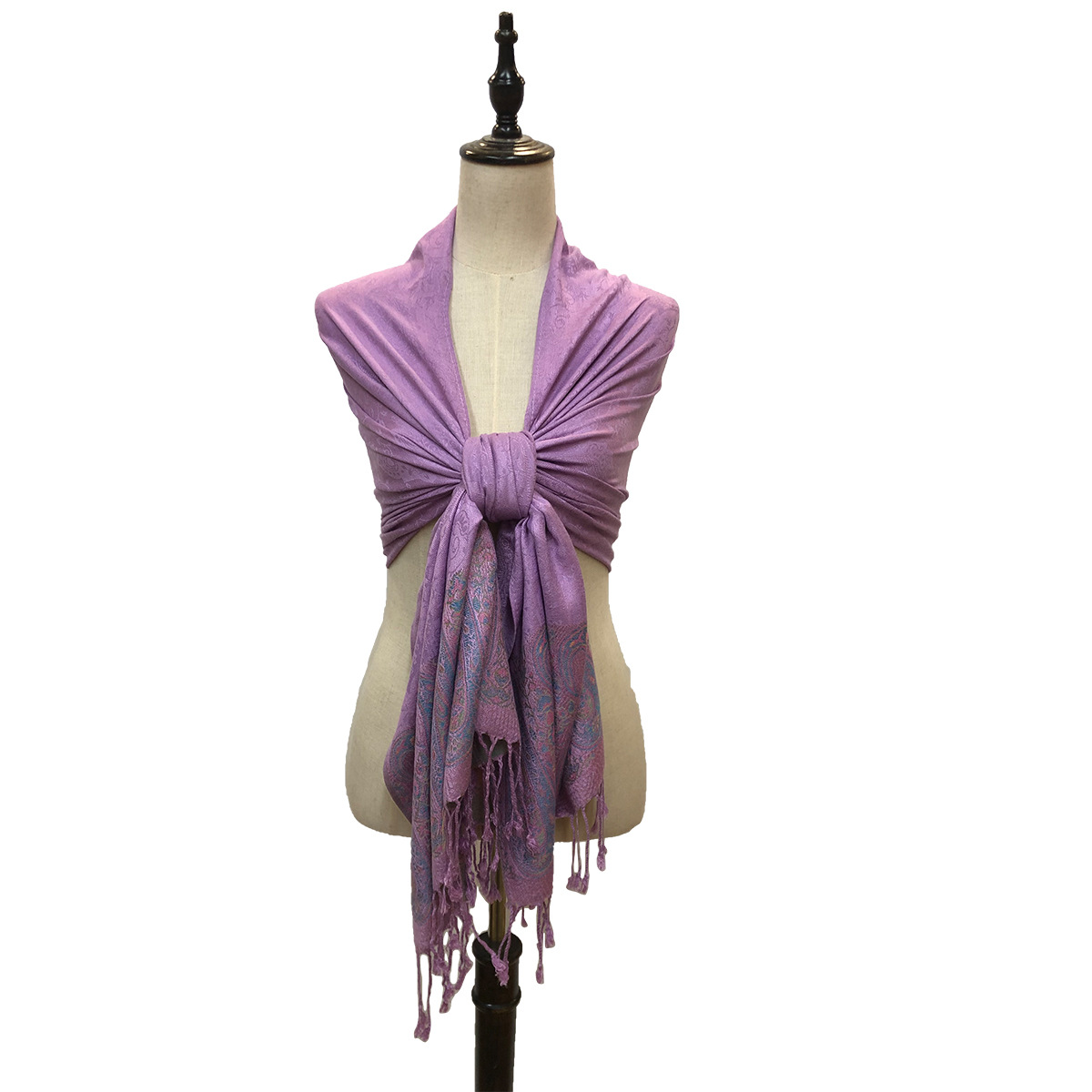 New European and American Fashion All-Match Spring and Summer Rayon Jacquard Cashew Scarf Shawl Factory Wholesale