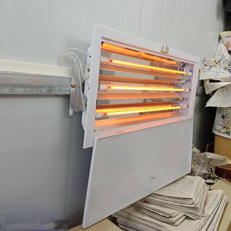 喷漆烤漆房烤灯汽车红外线烤漆灯电加热三管铁艺喷塑家具高温灯3