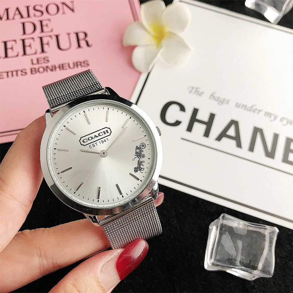 现货批发原宿手表韩国泫雅风休闲罗马刻度网带女士石英腕表-阿里巴巴