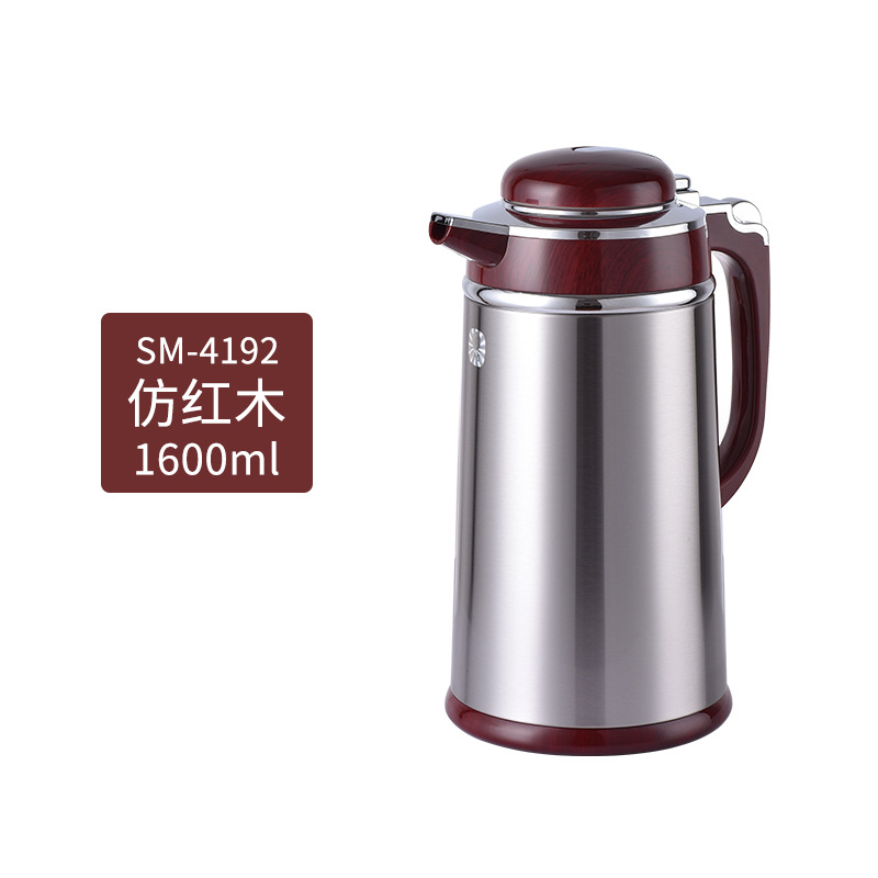 Clear Water Kettle Household Coffee Pot Stainless Steel Office Kettle Thermos Bottle Glass Liner Insulation Bottle Small Insulation Pot Thermos Bottle