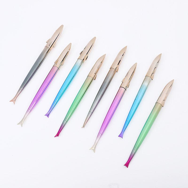 罗氏8959大鲨鱼钢笔学生练字书法办公可替换墨囊炫彩鲨鱼钢笔批发