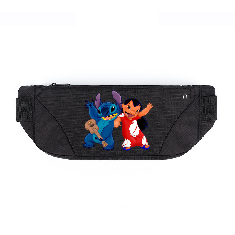 动漫史迪仔腰包户外运动跑步束身腰包登山大容量贴身手机包腰包