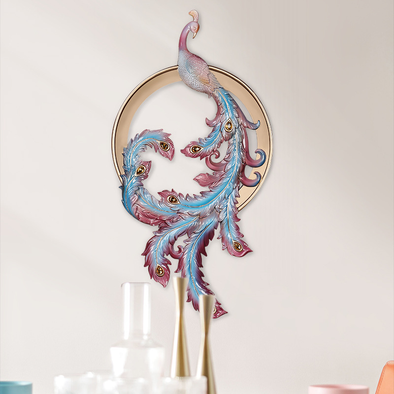 孔雀装饰墙面挂件创意过道玄关装饰墙面家装饰品墙上装饰品壁饰