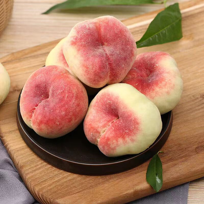 陕西新鲜水果应季王母毛蟠桃水蜜桃4.5-5斤装