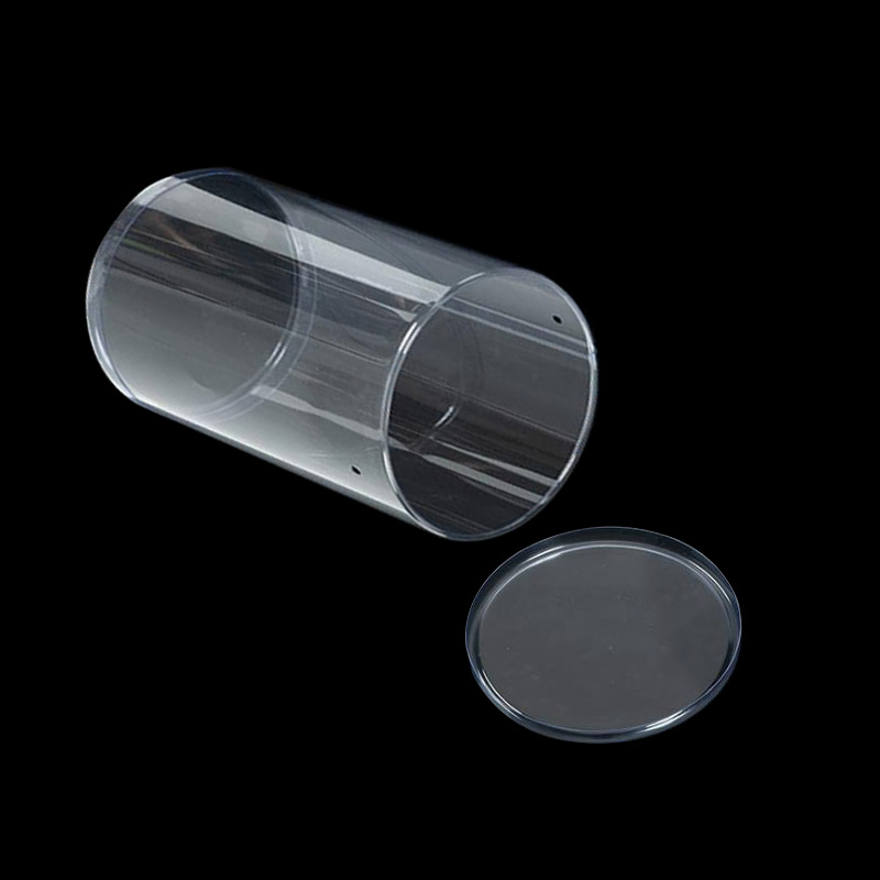 江门厂家供应pvc透明圆桶 塑胶pet透明桶 吸塑圆筒包装 uv彩印