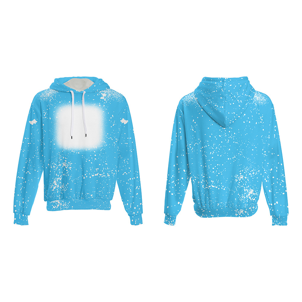 2023 Youth Trendy Solid Color Starry Spot Loose Tie-Dye Hoodie 240G Fleece Long Sleeve Sweatshirt