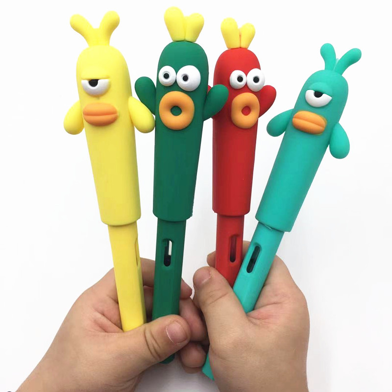 单眼怪礼盒钢笔可爱卡通直液可换墨囊ef尖钢笔书写正姿练字笔奖品