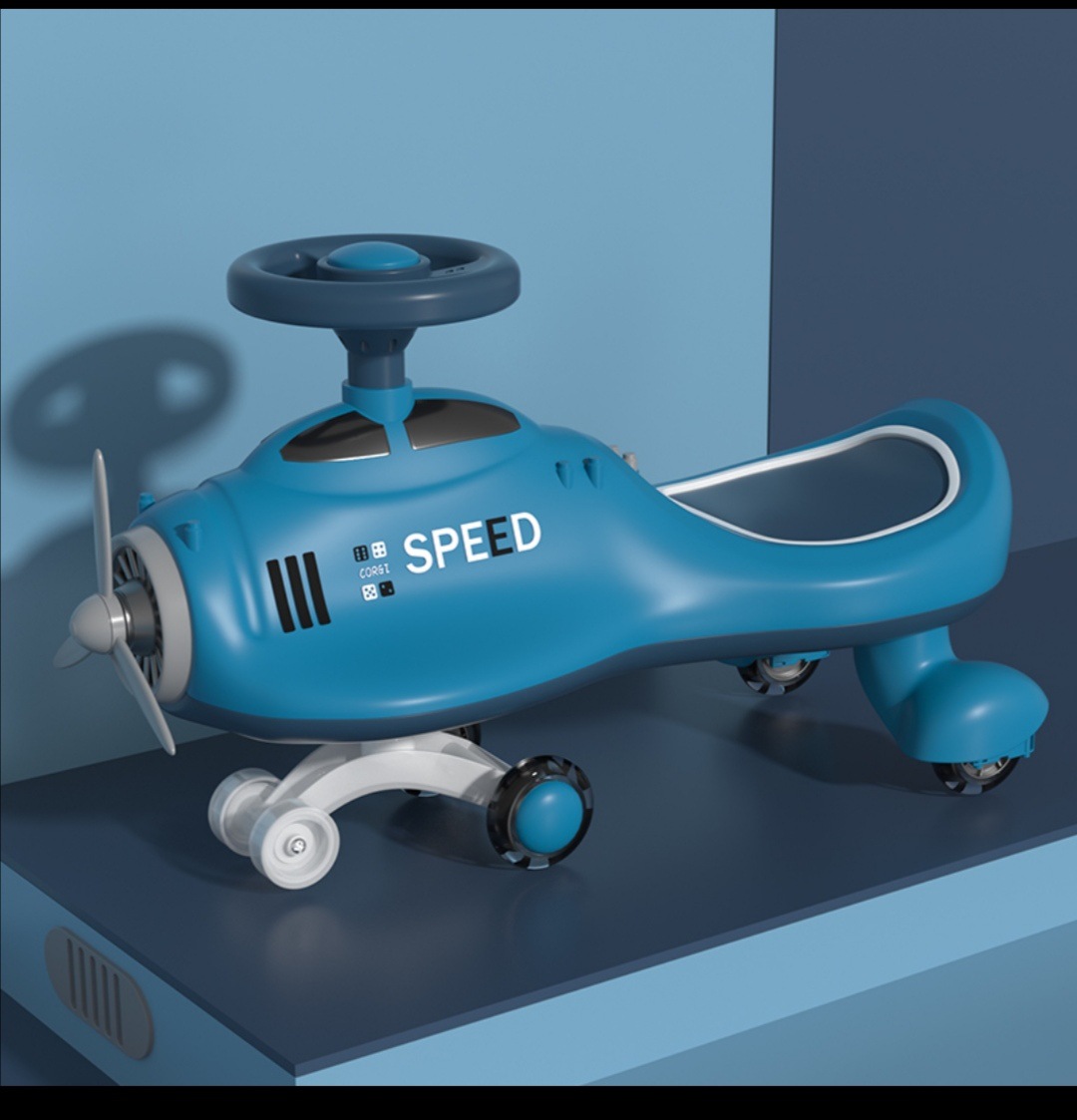 儿童飞机头扭扭车摇摆车静音轮防侧翻万向轮溜溜车2-7岁代发-阿里巴巴