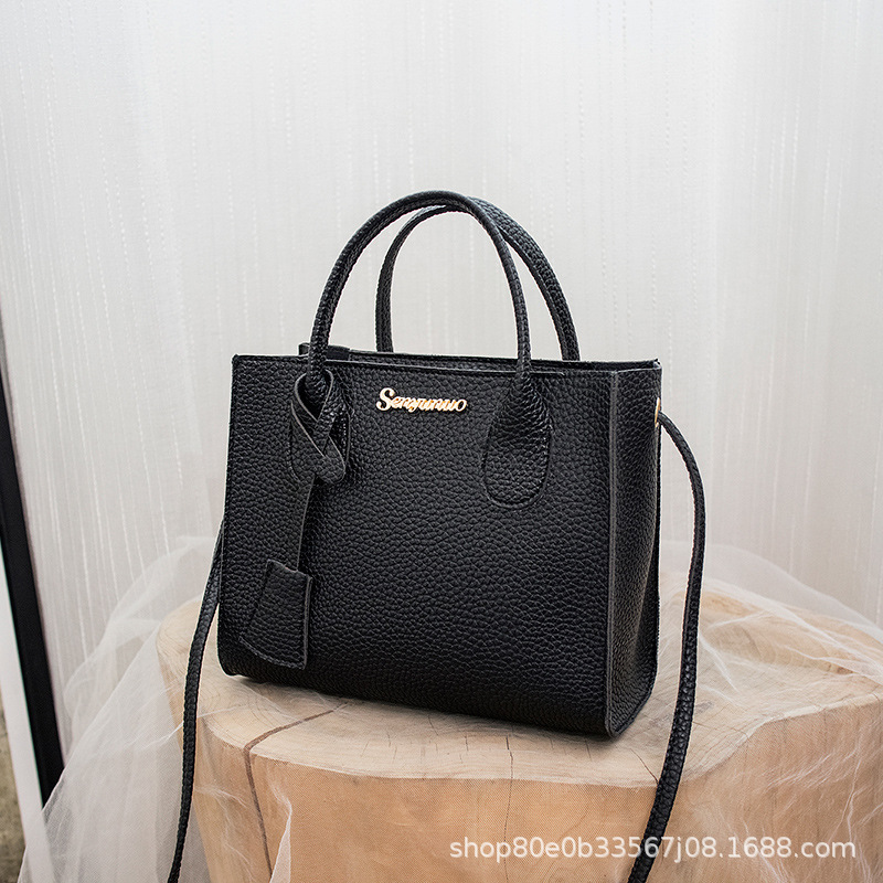 Lichee Pattern Handbag Ladies Handbags 2023 Foreign Trade Small Bag Female Wholesale Tote Bag