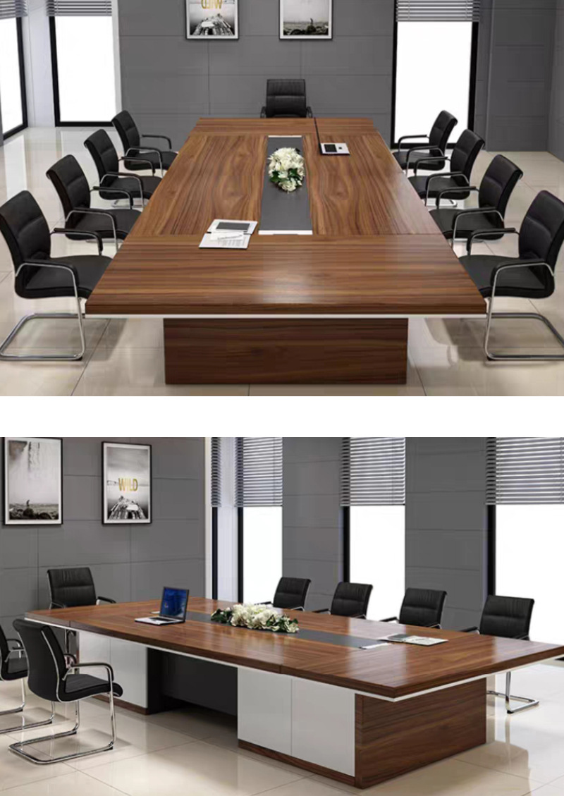 会议桌长桌简约现代培训洽谈接待长条大桌子工作台办公室桌椅组合
