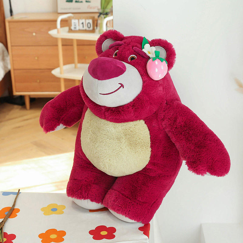 正版草莓熊公仔迪士尼毛绒玩具总动员4创意泰迪熊lotso抱抱熊玩偶