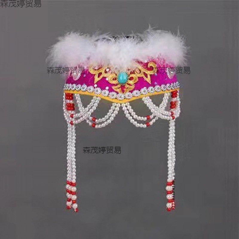 冠帽香妃帽女童公主帽儿童格格帽蒙古帽帽舞蹈头饰景区热卖-阿里巴巴