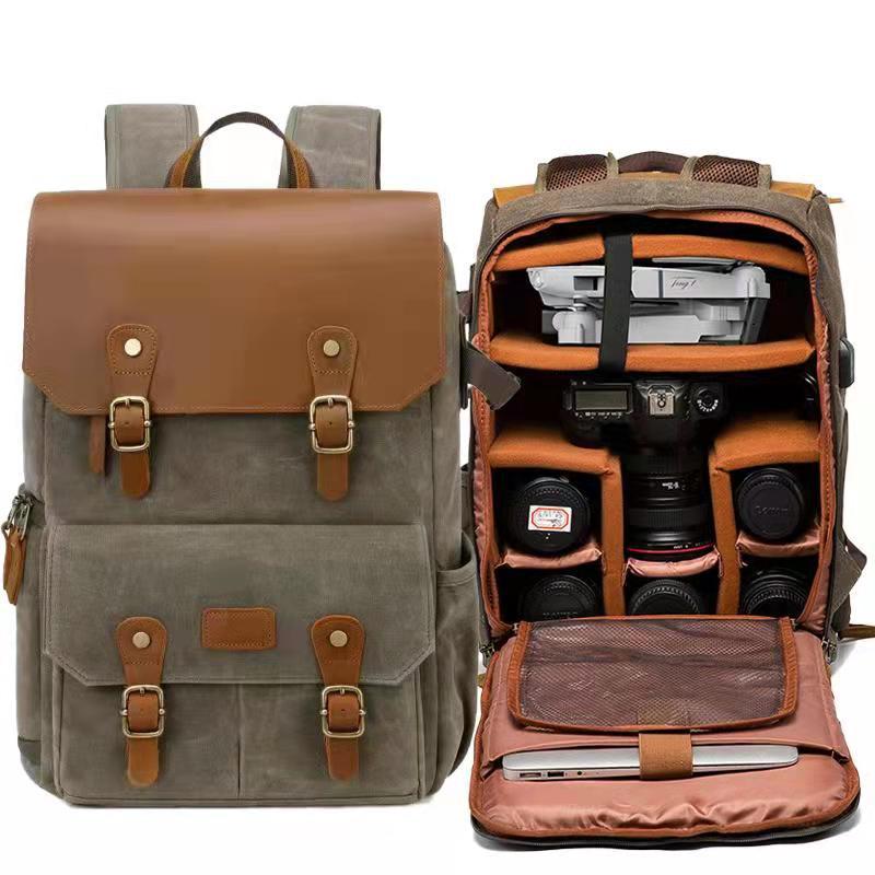 New Backpack Camera Bag Anti-Theft Camera Bag Interchangeable Lens Digital Camera Backpack Large Capacity Anti-Collision Wear-Resistant Uav Package