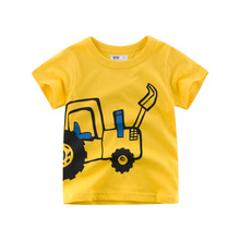 韩版童装夏季2024新款 宝宝短袖T恤男孩半袖汗衫儿童衣服一件代销