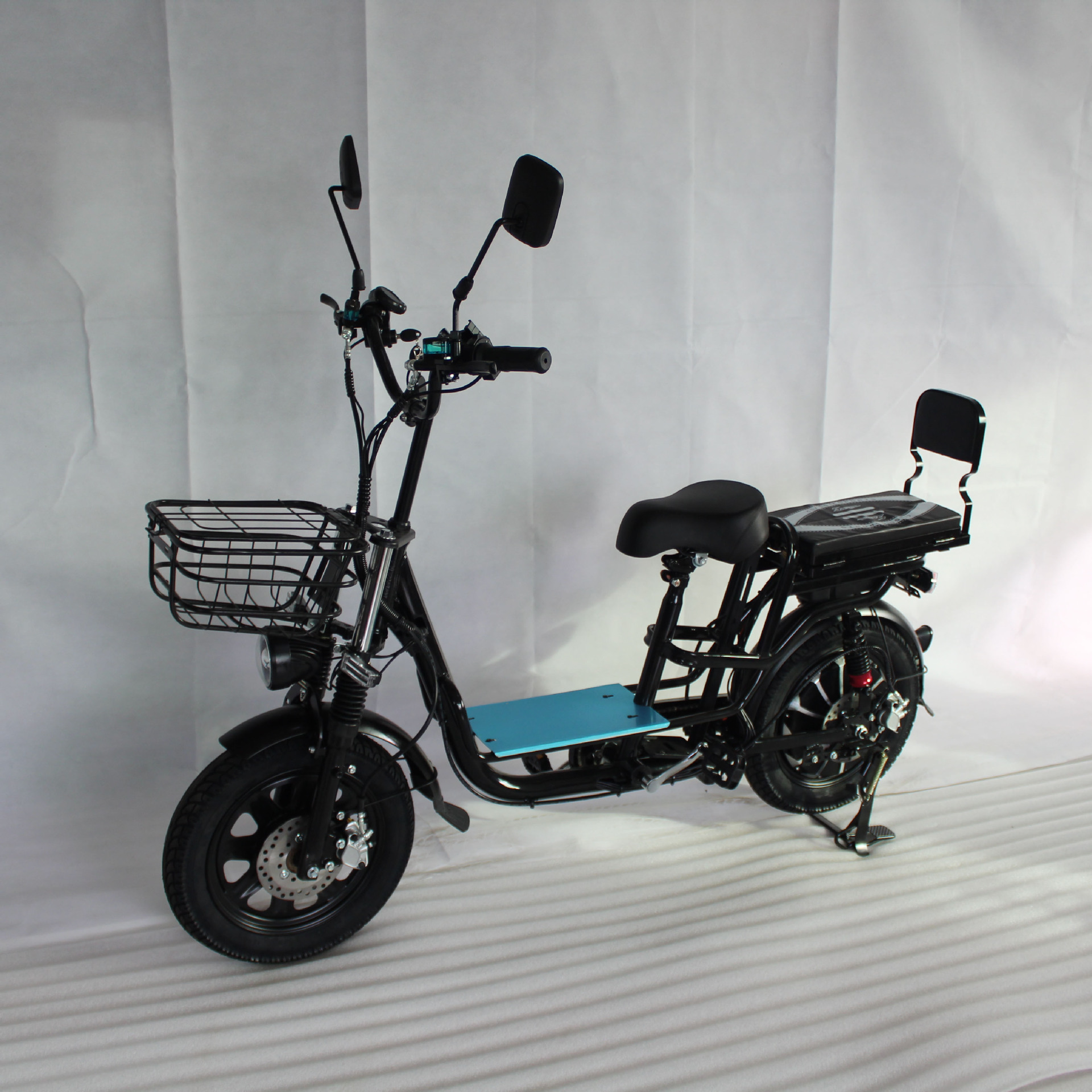 依兰公主外卖电动自行车16寸送餐电动单车载货助力电瓶车代步电车