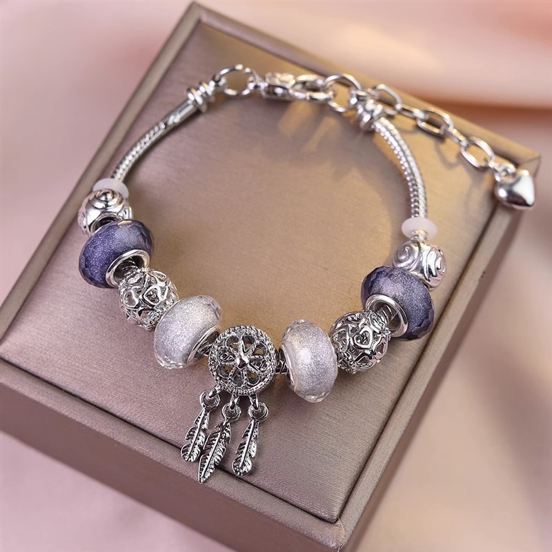 Panjia Dreamcatcher Bracelet Tik Tok Live Stream Hot-Selling Bracelet Panduo High-Grade Pull Detachable Diy Bracelet Ornament