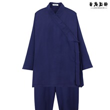 道士服夏季道士服装男三清领道袍女武当练功服道士服装道装太极服