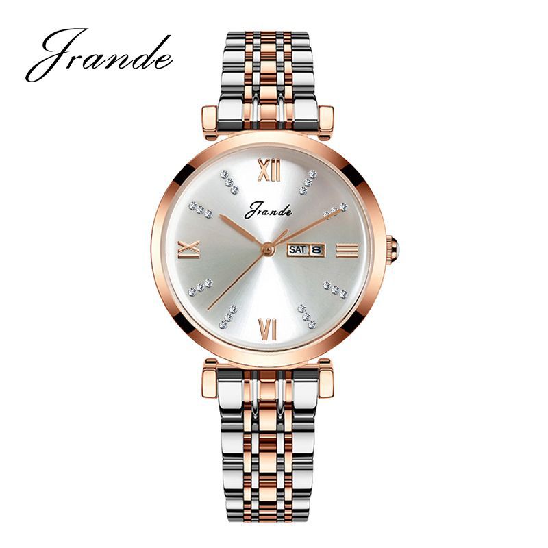 Song Langdi Watch Women's Niche High-Grade Steel Belt Quartz Watch Trending on TikTok Women's Watch Double Calendar Waterproof Watch Wholesale