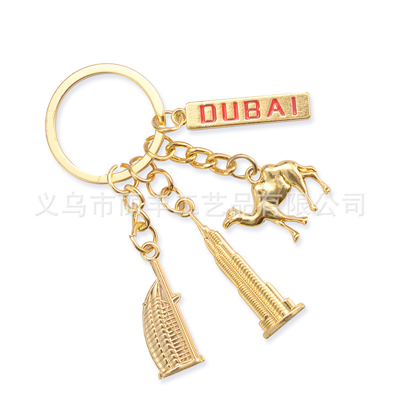 Dubai Tourist Souvenir in Stock Sailboat Nail Clippers Keychain Multifunctional Practical Key Chain G2mch