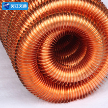 厂家定制铜翅片管机油冷却器 生产批发紫铜翅片盘管换热器