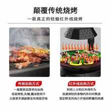 批发电烤炉3D红外线烧烤炉家用无烟电烧烤炉不粘烤肉多功能电烧烤