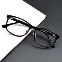 经典黑色方框板材眼镜框架 AD6037时尚简约大圆脸修颜男女款镜架