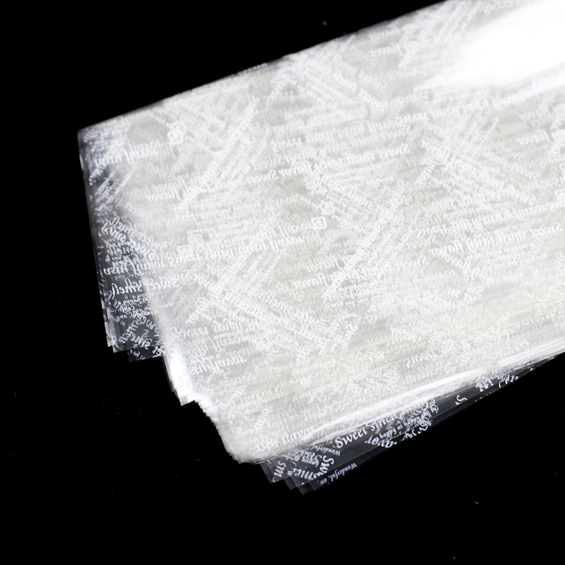 英文字母玻璃纸 透明塑料纸 蛋糕包装片 烘焙包装1斤