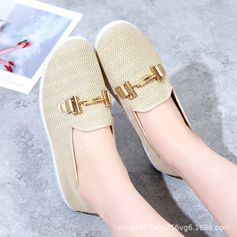 Wholesale Spring, Summer and Autumn Women's Shoes New Breathable Casual Sports Mesh Versatile Summer Thin Cloth Shoes Pumps